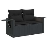 vidaXL 5-dijelna vrtna garnitura od poliratana s jastucima crna | shoptok.hr