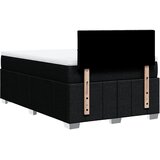  Krevet box spring s madracem crni 120 x 190 cm od tkanine Slike
