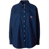 Tommy Jeans Bluza mornarska / ognjeno rdeča / bela | Shoptok.si
