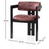 Hanah home Trpezarijska stolica Cozy 047, 57x76x44 cm, Bordo | Eponuda.ba