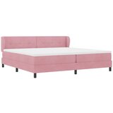  Krevet s opruga kutije Ružičasta 200 x 200 cm Baršun | shoptok.hr
