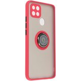 AVIZAR oppo A15 ring case - matirana hrbtna stran proti prstnim odtisom, združljivo z magnetnim nosilcem - rdeca, (20719248) | Shoptok.si