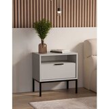  Noćni ormarić AUSTIN - bijela - crna | shoptok.hr