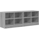 Ormarić za krevet s policom 2 pcs Siva Sonoma 66 x 33 x 48 cm | shoptok.hr