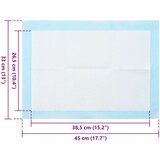  Jastučić za obuku ljubimaca 50 pcs Plava i bijela 45 x 33 cm | shoptok.hr