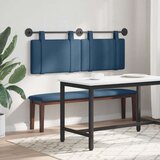  Držeće uzglavlje Zidne Jednobojno Plava 150 x 55 x 5 cm tkanina - Plava 140 cm bez LED svjetla | shoptok.hr