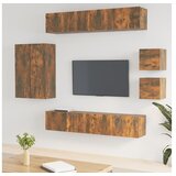  8-dijelni set TV ormarića boja dimljenog hrasta drveni | shoptok.hr