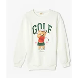 Koton Ecru Girl's Sweatshirt