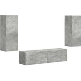  Set TV komoda Zidne 2 pcs Betonski sivi Konstruirano drvo | shoptok.hr