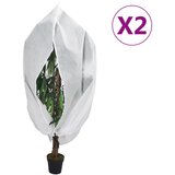 Maison Chic prevleka za zunanjo pohištvo - koprena za rastline iz flisa z zadrgo 2 kosa 70 g/m2 1x1,55 m, (21795429) | Shoptok.si