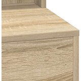  Toaletni stol s LED svjetlima u boji Sonoma hrasta 79x41x135 cm | shoptok.hr