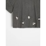 Sinsay Pamučna majica kratkih rukava isprana izgleda | shoptok.hr