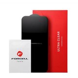  Kaljeno steklo Forcell Ultra Clear Glass za iPhone 16 - črno | Shoptok.si