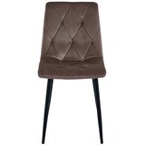 Libra stolica - tamnosmeđi baršun / crne noge x 3 | shoptok.hr