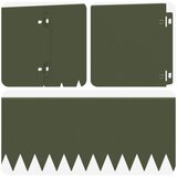  Ograda oko Travnjaka 10 pcs 103 x 20 cm Čelik Maslinastozelena | shoptok.hr