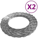 vidaXL BTO-22 NATO bodeča žica 2 kosa 100 m jeklo Cene