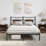  Okvir kreveta bez madraca smeđi hrast 140x190 cm izrađeno drvo | shoptok.hr