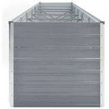  Povišena vrtna gredica od pocinčanog čelika 480x80x77 cm siva | shoptok.hr