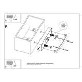  Zidna lampa QUAD MAXI crna | shoptok.hr