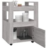  Kuhinjska kolica siva boja hrasta 60x45x80 cm konstruirano drvo | shoptok.hr