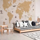  Foto tapeta - Sea Wolf Map - Countries With Pirate Illustrations 147x105 Samoljepljiva | shoptok.hr