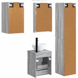  Set ormarića za kupaonicu 5 pcs Siva Sonoma 40 x 10,5 x 60,5 cm | Shoptok.si