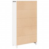  Visoka komoda bijela 80 x 35 x 154 cm od masivne borovine | Eponuda.com