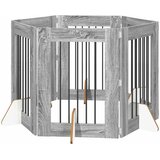  Vrata za pse s postoljem 6 pcs Siva sonoma 60 x 80 cm | Eponuda.com