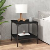  Bočni stolić crni 40 x 40 x 40 cm od konstruiranog drva | shoptok.hr