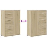  Komoda boja hrasta sonome 60x31x84 cm od konstruiranog drva Smeđa | shoptok.hr