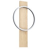 Eglo LED zidna svjetiljka Boyal, 12 W, 1700 lm, crna/drvo, 56 cm, 99466 | shoptok.hr