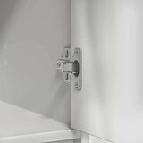  Komoda s predali in vrati, bela, 70,5x34x74,5 cm | Shoptok.si
