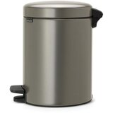 Brabantia Koš za odpadke s pedalom 5L s plastičnim vložkom - platinum | Shoptok.si