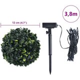 vidaXL Umjetne kugle od šimšira s LED svjetlima 4 kom zelene 12 cm | shoptok.hr