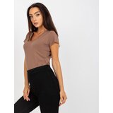 BASIC Feel Good T-shirt-B-012.83P-brown | Shoptok.si
