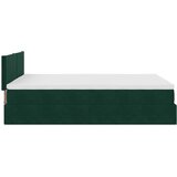  Ottoman krevet s madracem i LED diodama tamnozeleni 140x190 cm baršun | shoptok.hr