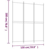 Sobna pregrada s 3 panela antracit 150x180 cm od tkanine | Eponuda.com