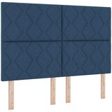  Krevetna konstrukcija s uzglavljem Plava 140 x 200 cm tkanina | shoptok.hr