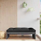 vidaXL Vrtni stolček za noge siv 120x80 cm trdna borovina Cene