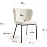 Kave Home Bijele blagovaonske stolice u setu 2 kom Ciselia – | shoptok.hr