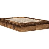  Okvir za krevet boja hrasta 135 x 190 cm bračni | shoptok.hr