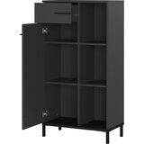 Germania Antracitno siva biblioteka 64x120x34 cm Rovigo – | shoptok.hr