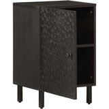 Maison Chic Kopalniška omarica - Kopalniški kabinet črna 38x33x58 cm trden mangov les, (21794988) | Shoptok.si