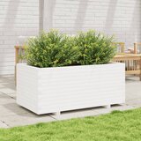  Vrtna sadilica bijela 110x60x49,5 cm od masivne borovine | Eponuda.com