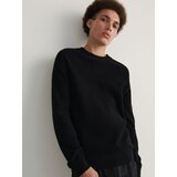 Reserved bombažni pulover - črna | Shoptok.si