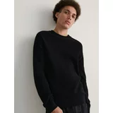 Reserved bombažni pulover - črna