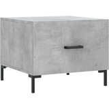 vidaXL Klubska mizica betonsko siva 50x50x40 cm inženirski les | Shoptok.si