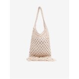 Orsay White Ladies Knitted Bag with Decorative Detail - Women Cene