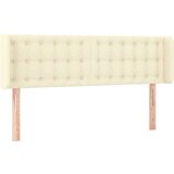  Vzglavje z ušesi krem 147x16x78/88 cm umetno usnje, (20739763) | Shoptok.si