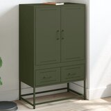 vidaXL Visoka omara olivno zelena 68x39x111,5 cm hladno valjano jeklo Cene